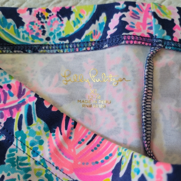 NWOT Lilly Pulitzer Girls Leggings, 2 pair Size Girls XL 12-14 - Picture 5 of 9